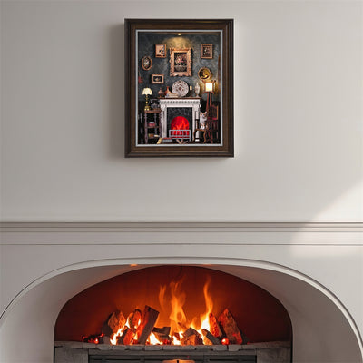 Fireplace frame Book Nook