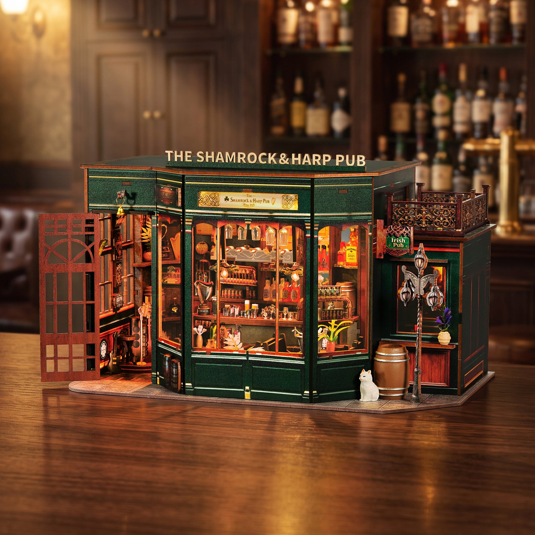 Shamrock & Harp Pub DIY Miniature Dollhouse