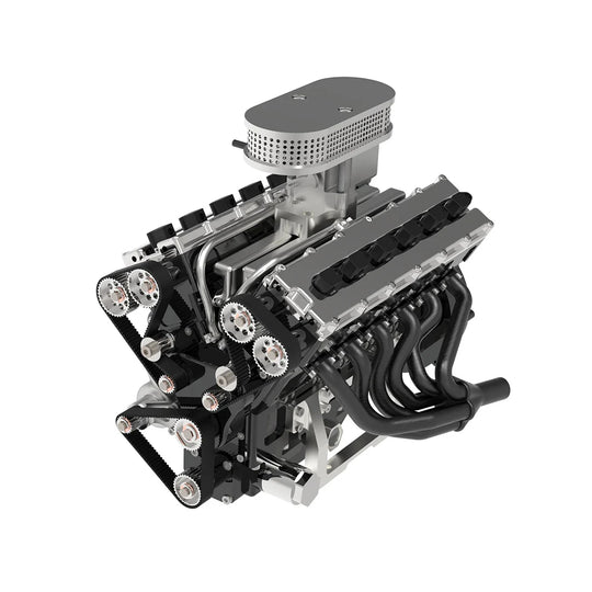V12 Engine GS-V12 72CC DOHC 4-Stroke 12-Cylinder 48-Valve Water-Cooled Electric Start Gasoline Engine Model - V12 Engine Model That Works