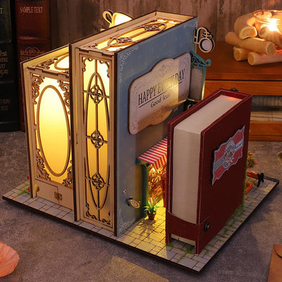 Coffee Book Street DIY Miniature Dollhouse