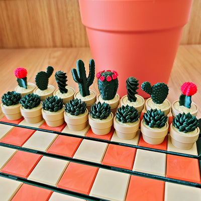 Cactus Chess Simulator 3D Printed Model