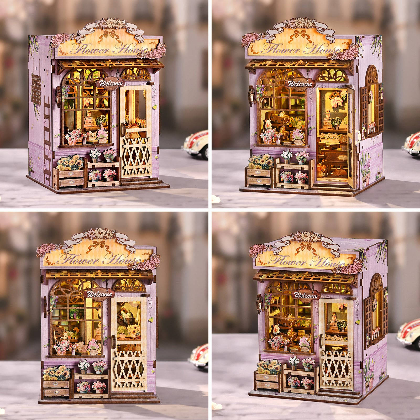 Quiet Corner Flower DIY Miniature House