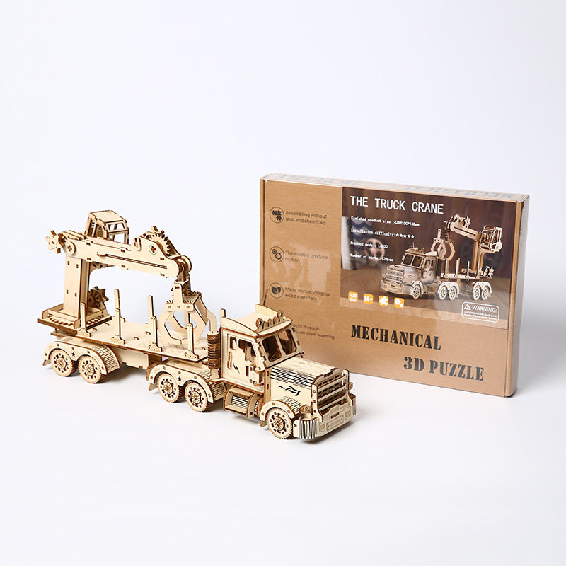 Mobile Crane 3D Wooden Puzzle
