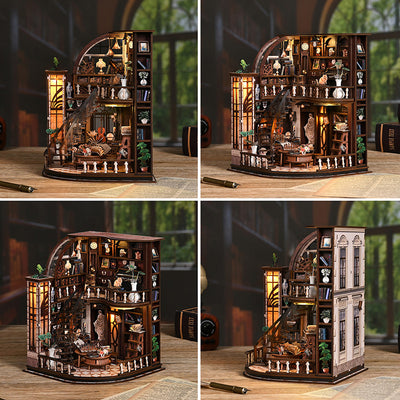 Bacchus Bookstore DIY Miniature House