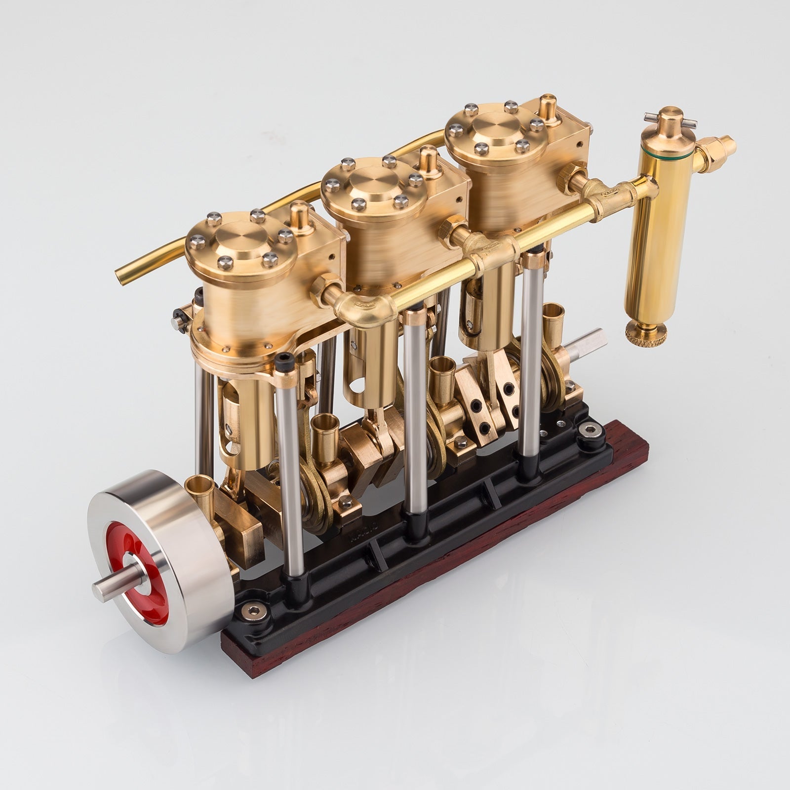LS3-13S Steam Engine 3-cylinder Reciprocating Engine with Oil Cup Reverse Rotation