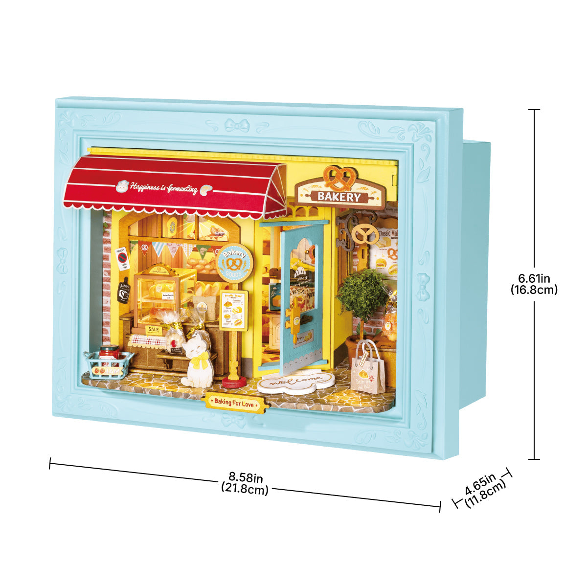 Fluffy Cat Bakery 3D Wooden Puzzle