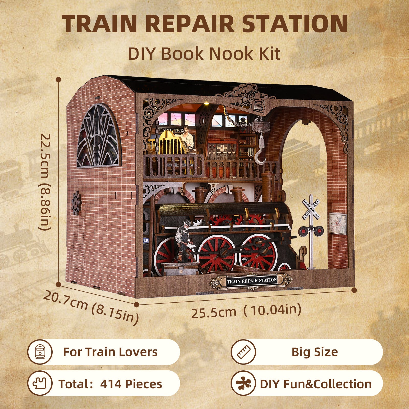 Train Repair Station Miniature House