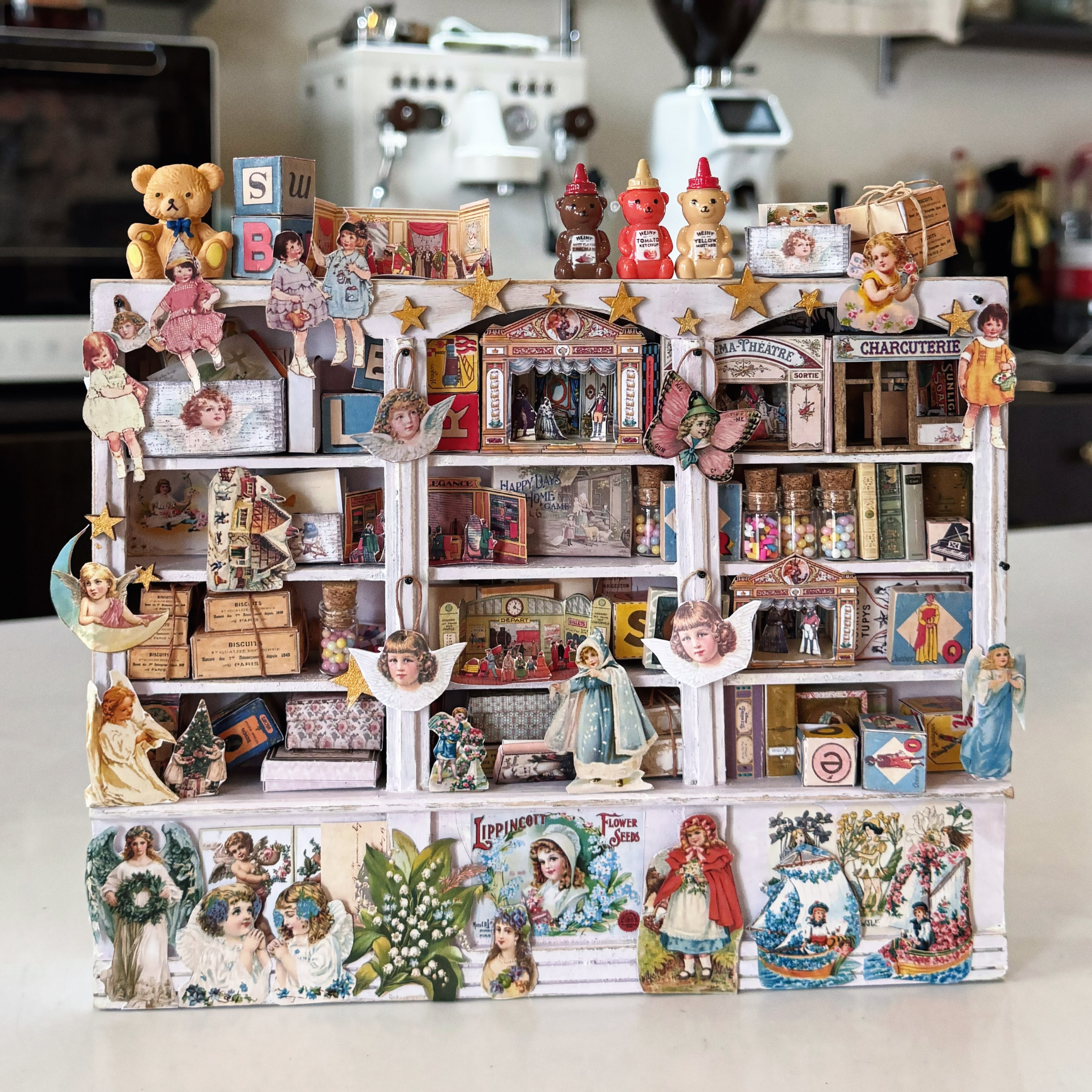 French Vintage Toy Cabinet DIY Miniature House