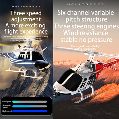 RC ERA C138 206 RC Helicopter 2.4G 6CH 1/33 Scale No Aileron Helicopter