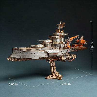 Space Warship 3D Wooden Puzzle