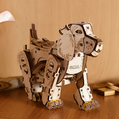 Mechanical Dog 3D Wooden Puzzle