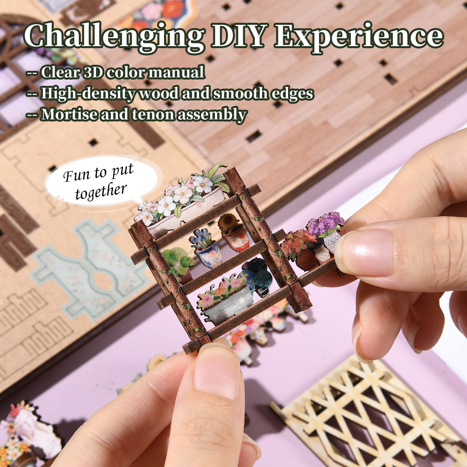 Quiet Corner Flower DIY Miniature House
