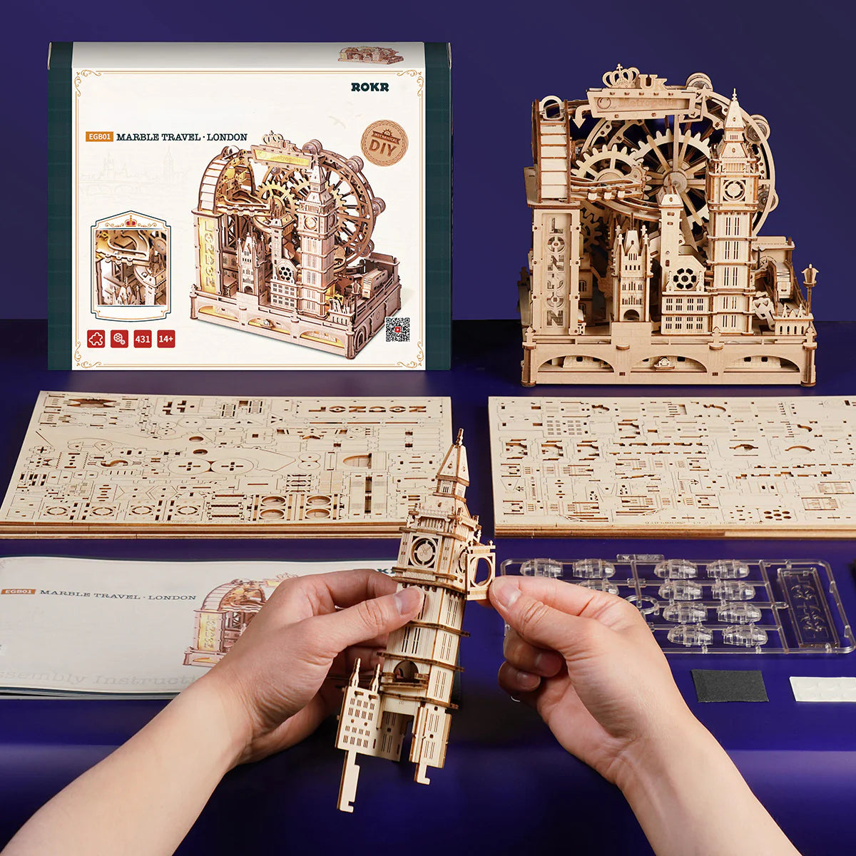 London Marble Run Wooden 3D Puzzle