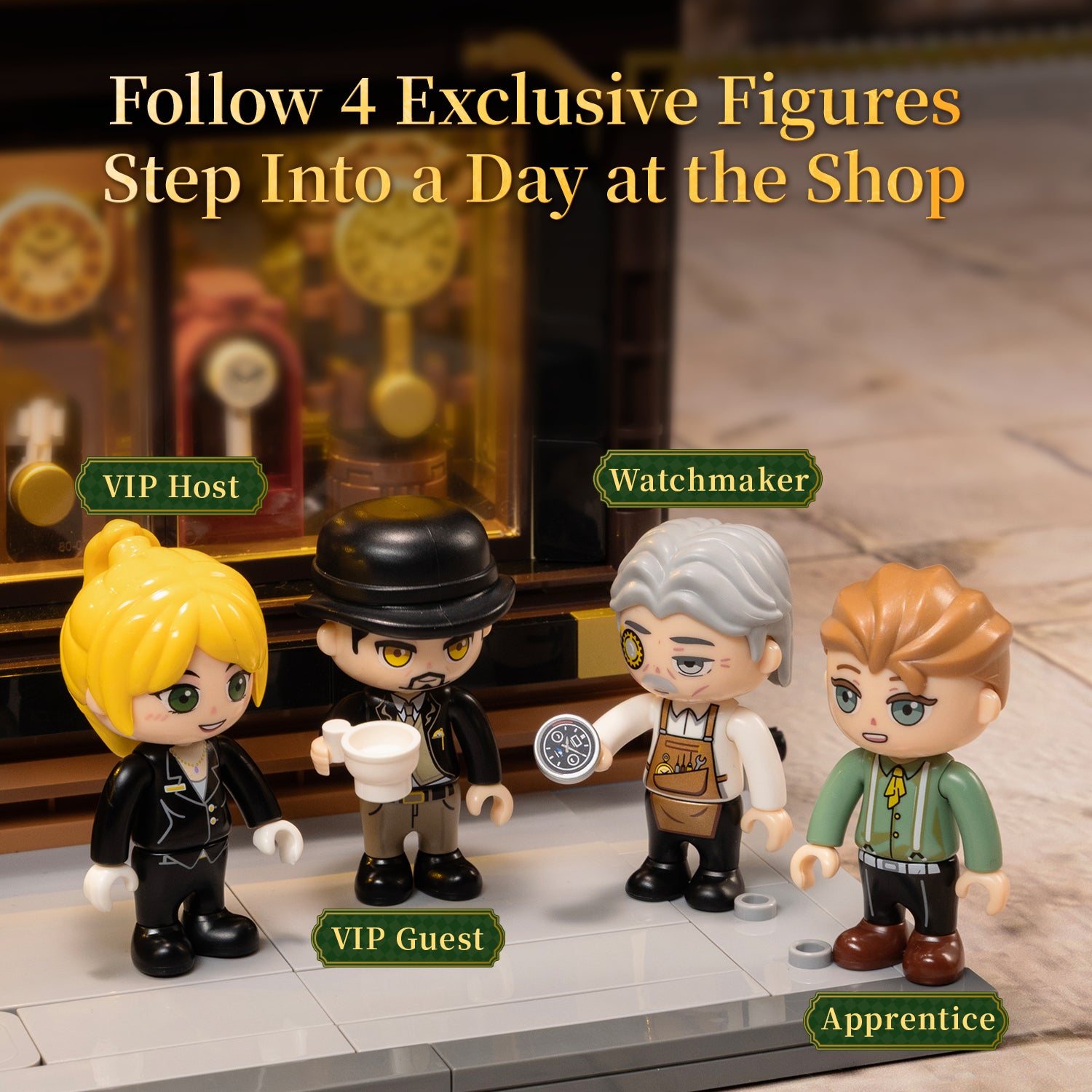 Antique Clock Shop Building Bricks