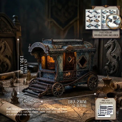 Onyx Dragon Carriage DIY Book Nook