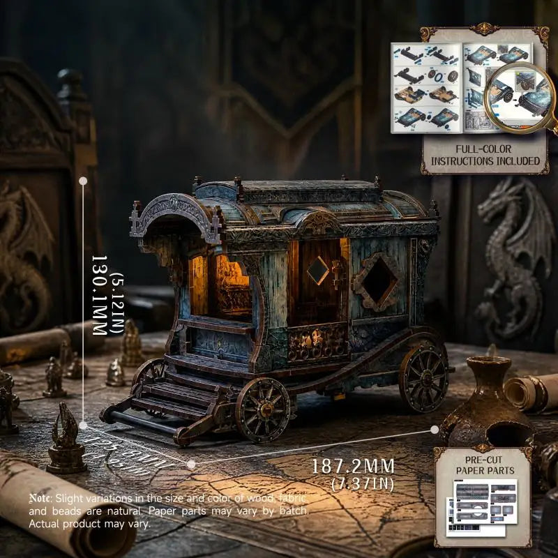 Onyx Dragon Carriage DIY Book Nook