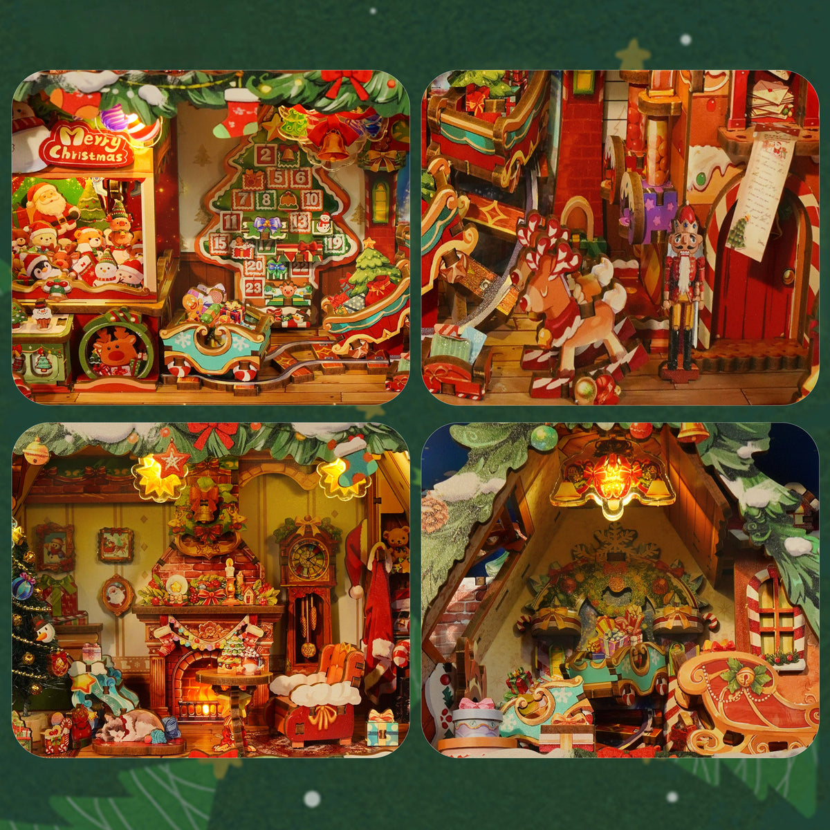 Christmas Cabin 3D Wooden Puzzle