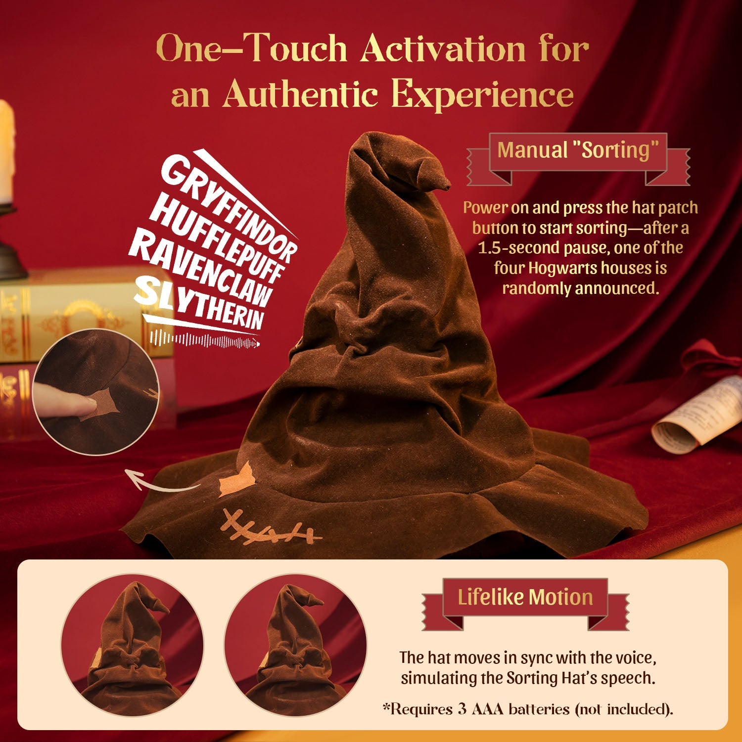 Talking Sorting Hat 1632 3D Wooden Puzzle