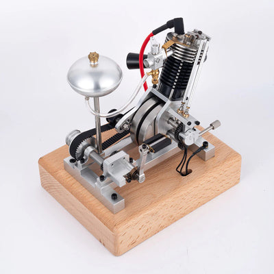 Hoglet V1 Single-Cylinder 4-Stroke Gasoline Realistic Motorcycle Internal Combustion Engine with Kick Start