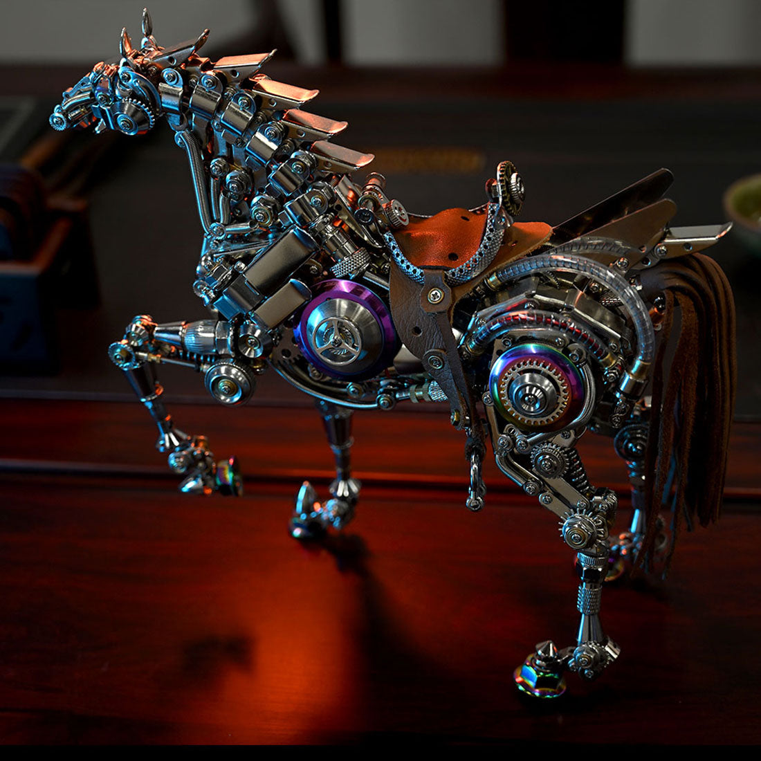 Mechanical Bionic Horse 3D Metal Model （1500+PCS）