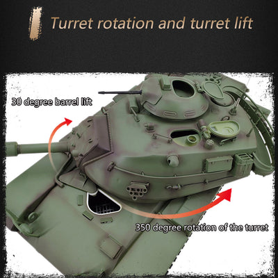 1/16 2.4G RC Tank American M60A3 Main Battle Tank Model Vehicle