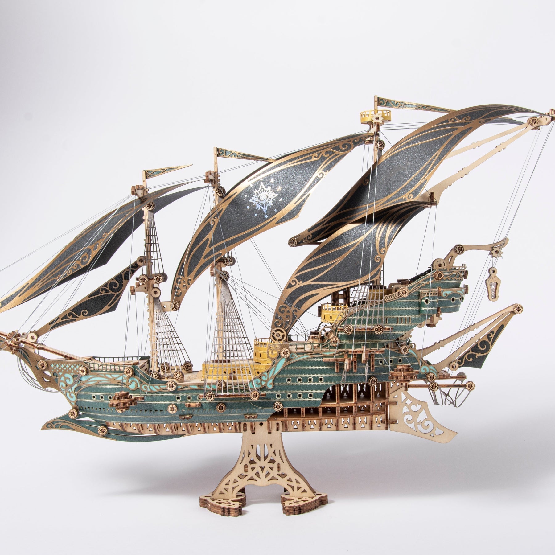 Future Pirate Ship 3D Wooden Puzzle