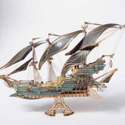 Future Pirate Ship 3D Wooden Puzzle