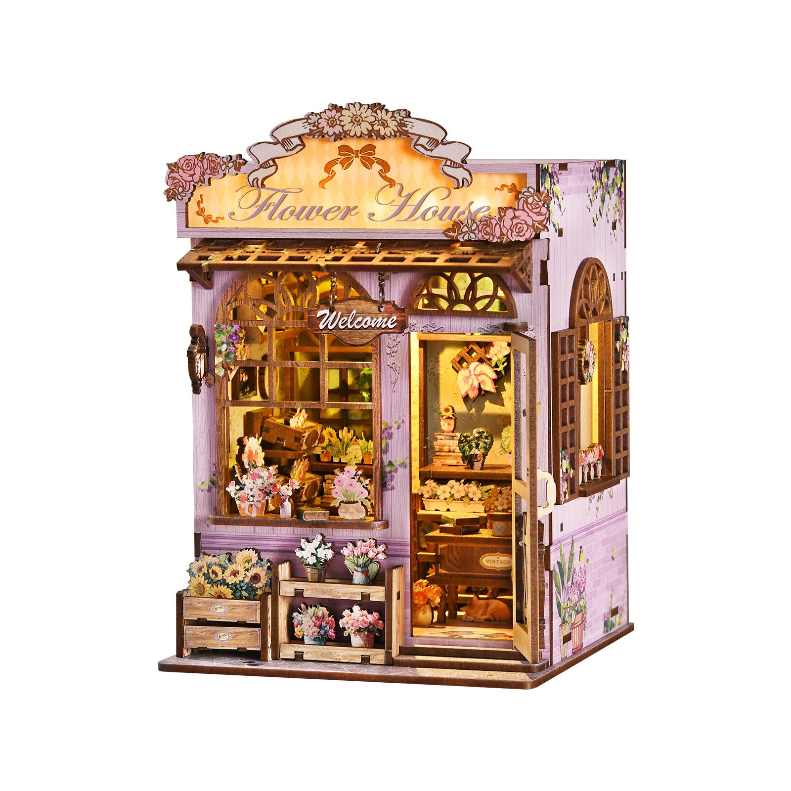 Quiet Corner Flower DIY Miniature House