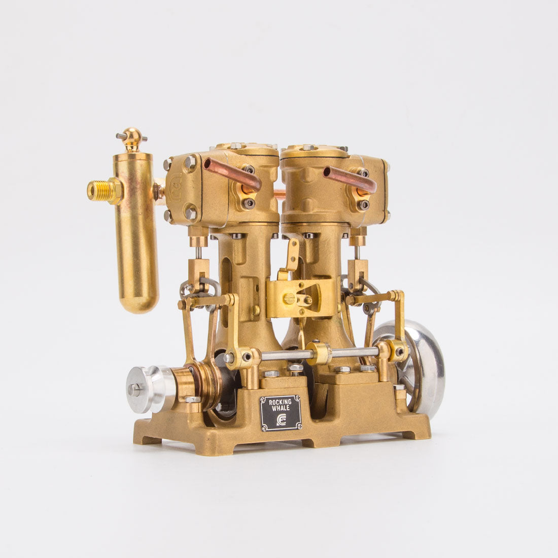 RW-L2 Retro Mini Inline 2 Cylinder Steam Engine Model for 70-130cm Steamship