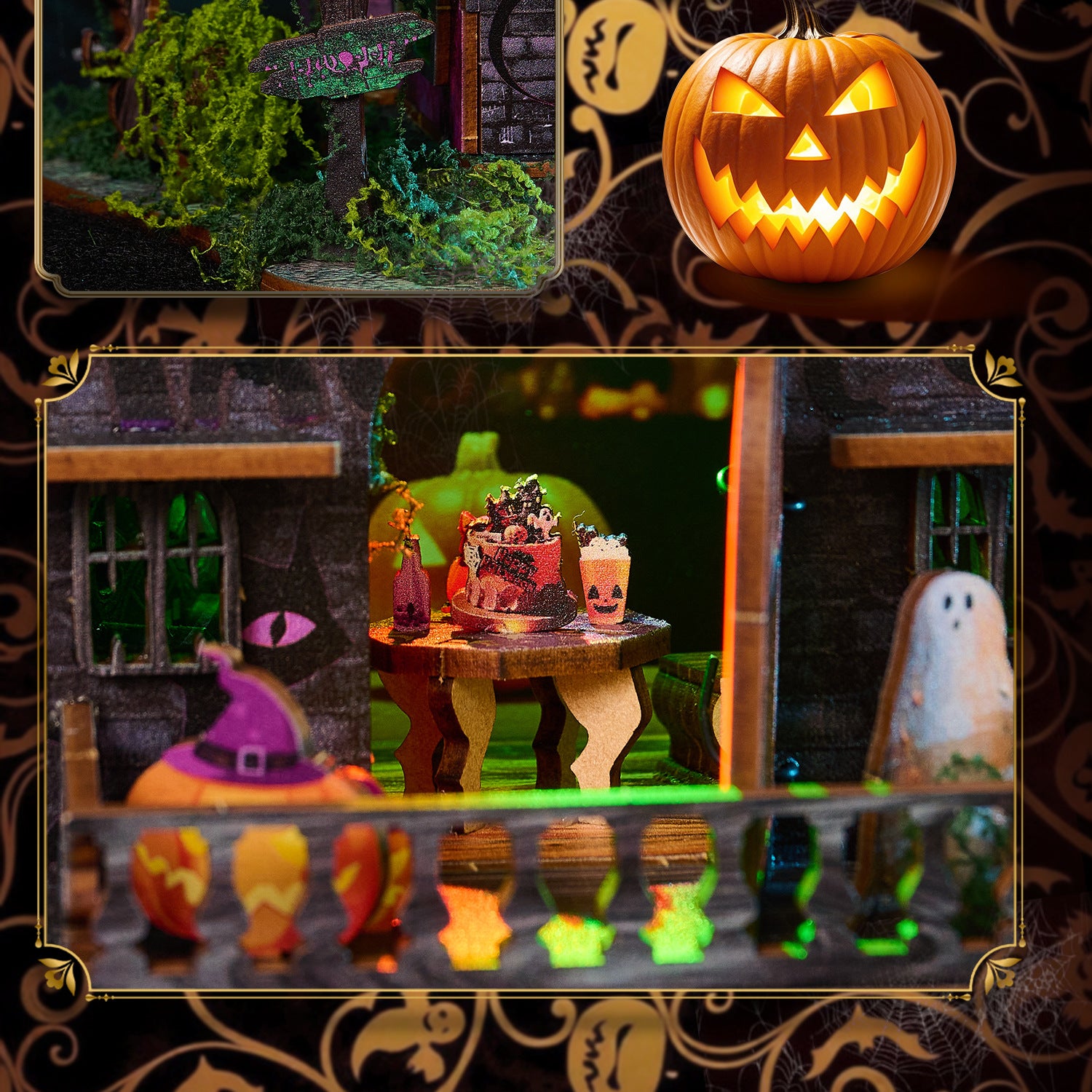 Halloween Night Miniature House
