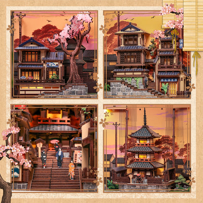 Twilight Sakura Path Book Nook