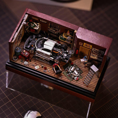 Repair Garage DIY Miniature Model