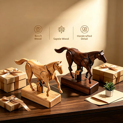 Mechanical Automaton Handcrafted Dynamic Horse Model