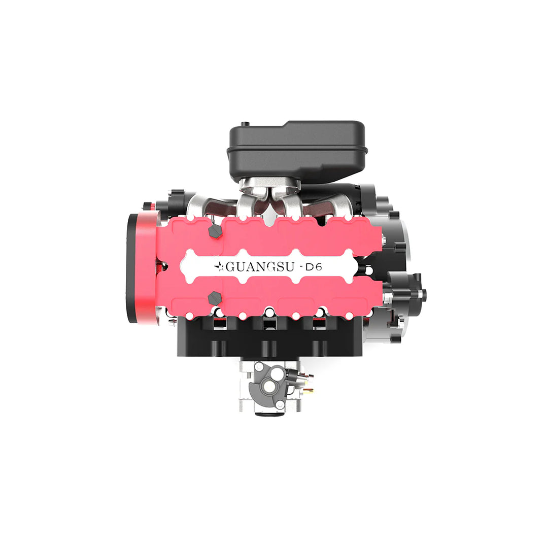 L4 Engine GS-L4 36cc DOHC Inline 4 Cylinder 4 Stroke Water-Cooled L4 RC Gasoline Engine Model that Works - Speed Up to 12,000rpm