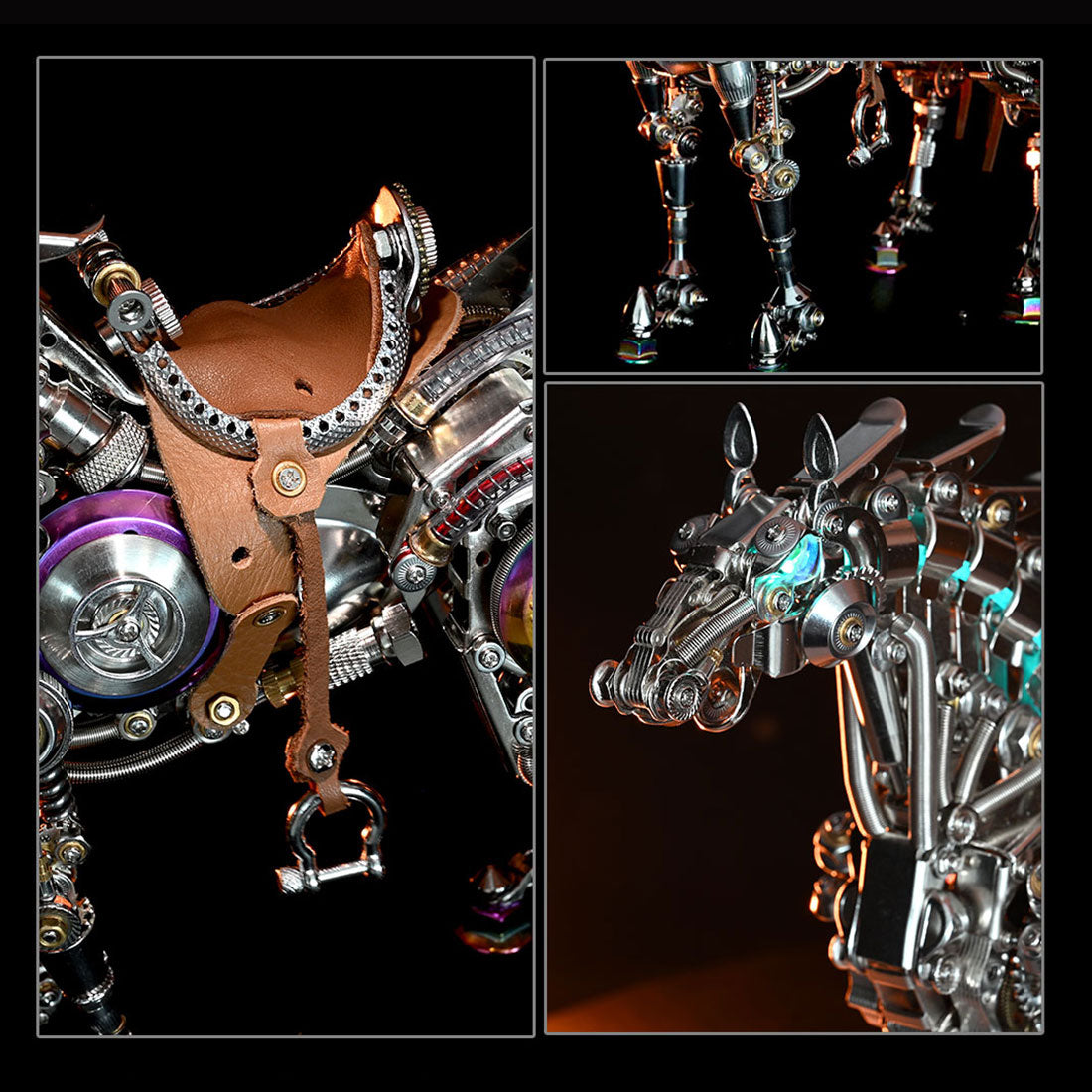 Mechanical Bionic Horse 3D Metal Model （1500+PCS）
