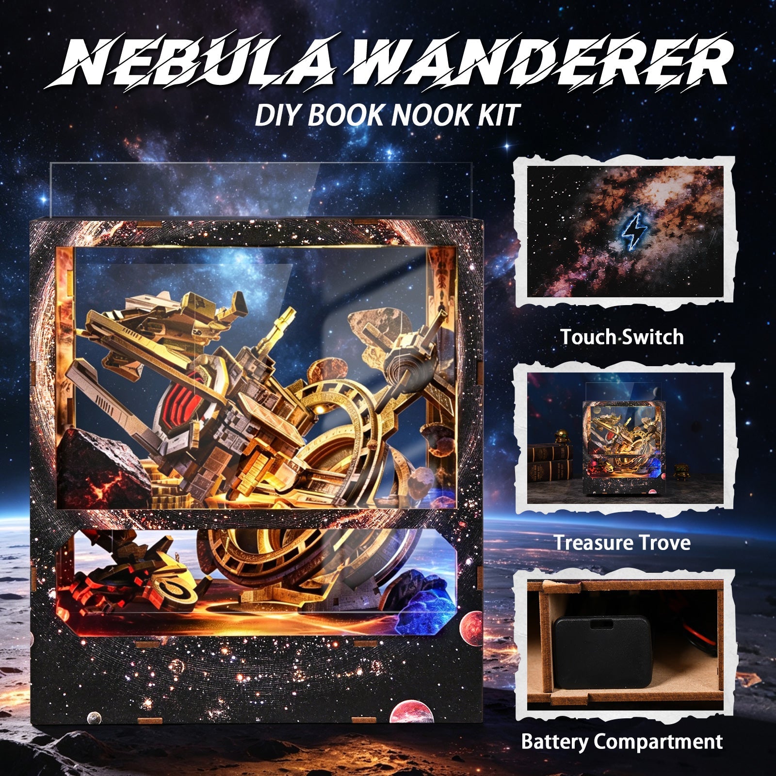 Nebula Wanderer DIY Book Nook