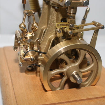 3.7CC Mini Retro Vertical Double-cylinder Reciprocating Double-acting Engine Model
