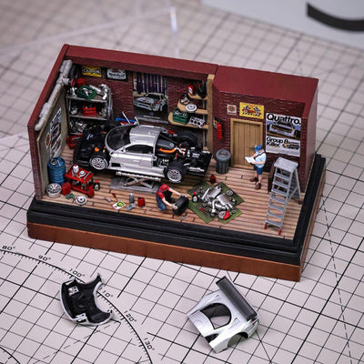 Repair Garage DIY Miniature Model