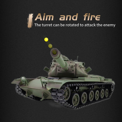 1/16 2.4G RC Tank American M60A3 Main Battle Tank Model Vehicle