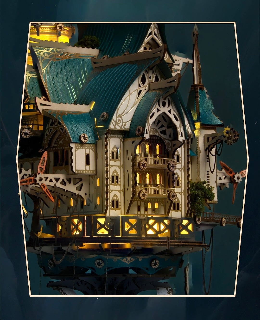 Fantasy Steam Castle 3D Wooden Puzzle