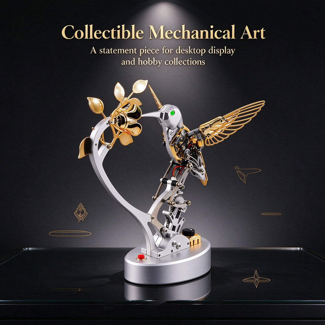 Mechanical Hummingbird Model Steampunk DIY Metal Assembly Kit