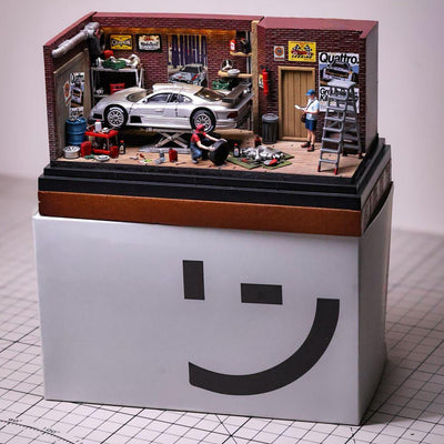 Repair Garage DIY Miniature Model