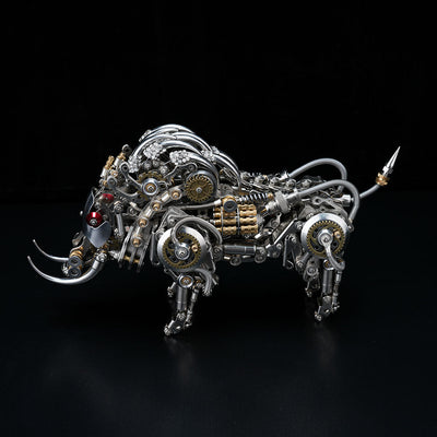 Wild Boar with Iron Tusk 3D Metal Model Kit Puzzle (1100PCS)