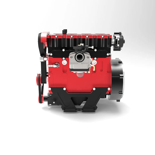 L4 Engine GS-L4 36cc DOHC Inline 4 Cylinder 4 Stroke Water-Cooled L4 RC Gasoline Engine Model that Works - Speed Up to 12,000rpm