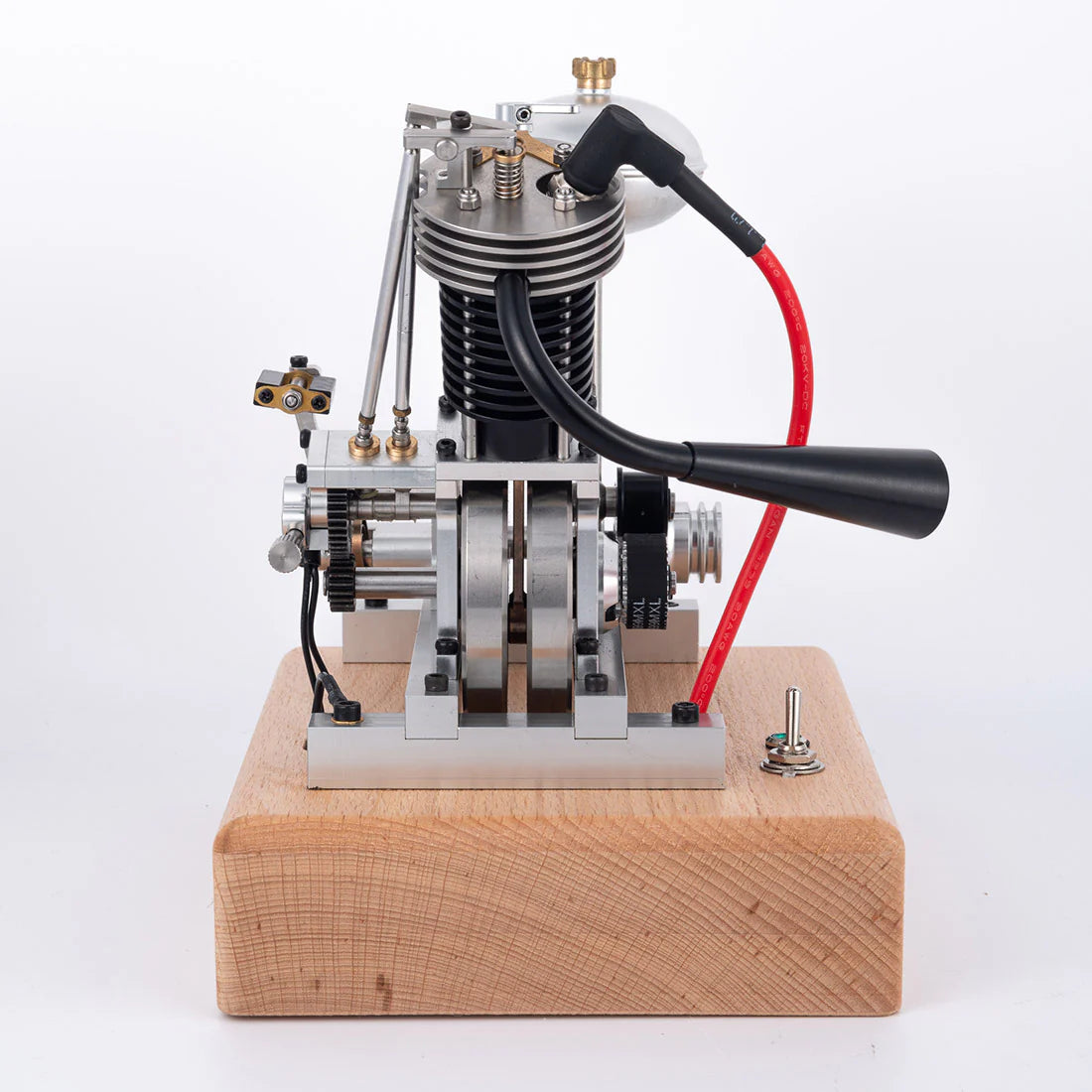 Hoglet V1 Single-Cylinder 4-Stroke Gasoline Realistic Motorcycle Internal Combustion Engine with Kick Start