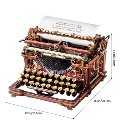 Fairy Tale Typewriter 3D Wooden Puzzle