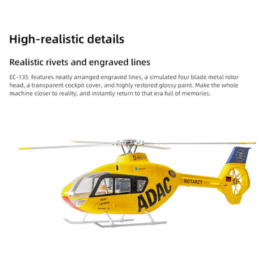 EC135 470 Class RC Helicopter ADAC 6CH 2.4G with ACE Flight Controller & GPS