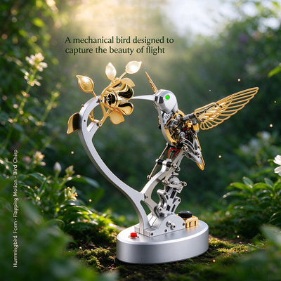 Mechanical Hummingbird Model Steampunk DIY Metal Assembly Kit