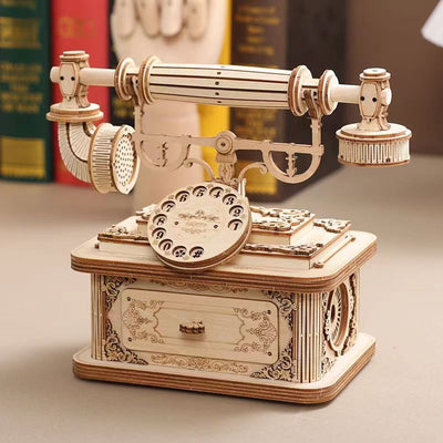 Vintage Telephone 3D Wooden Puzzle