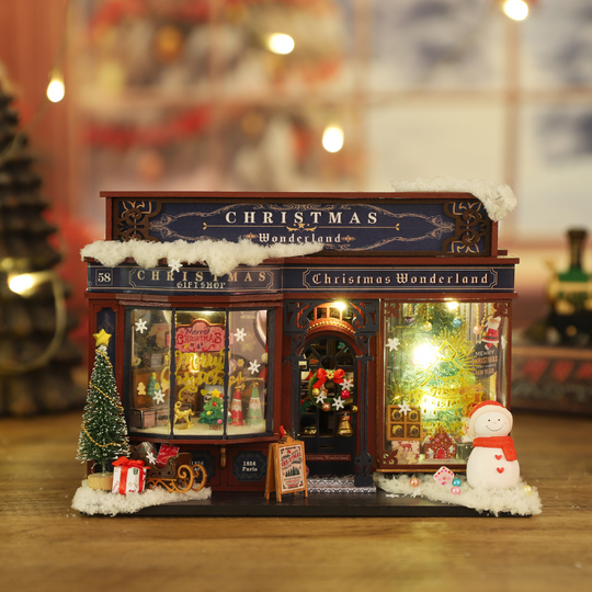 Christmas Wonderland DIY Miniature Dollhouse Kit